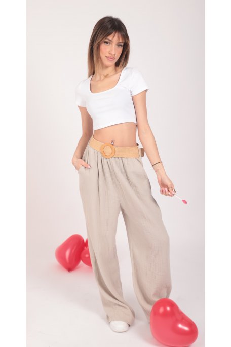 copy of Black cotton gas pants