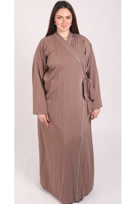 copy of Weste Kleid Bordüre Strass blau