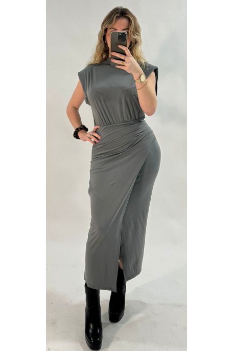 copy of Black dress with slit