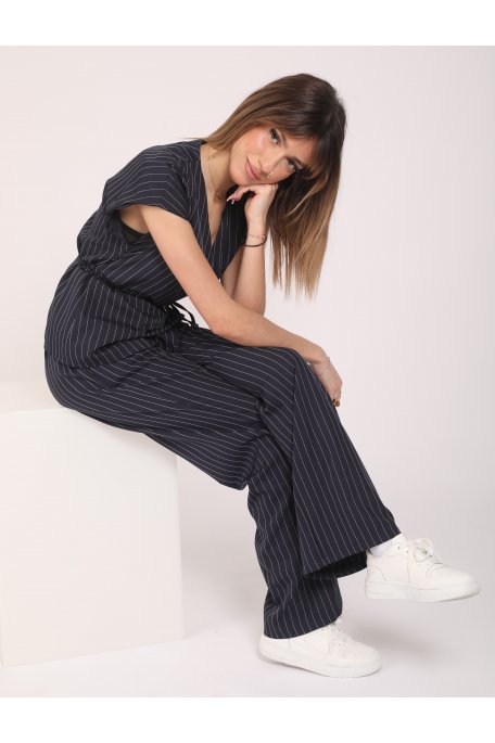 Blue striped set