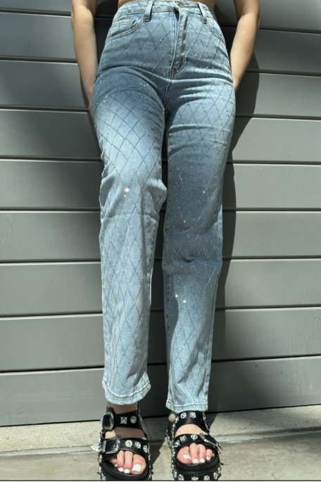 Strass-Jeans Losange