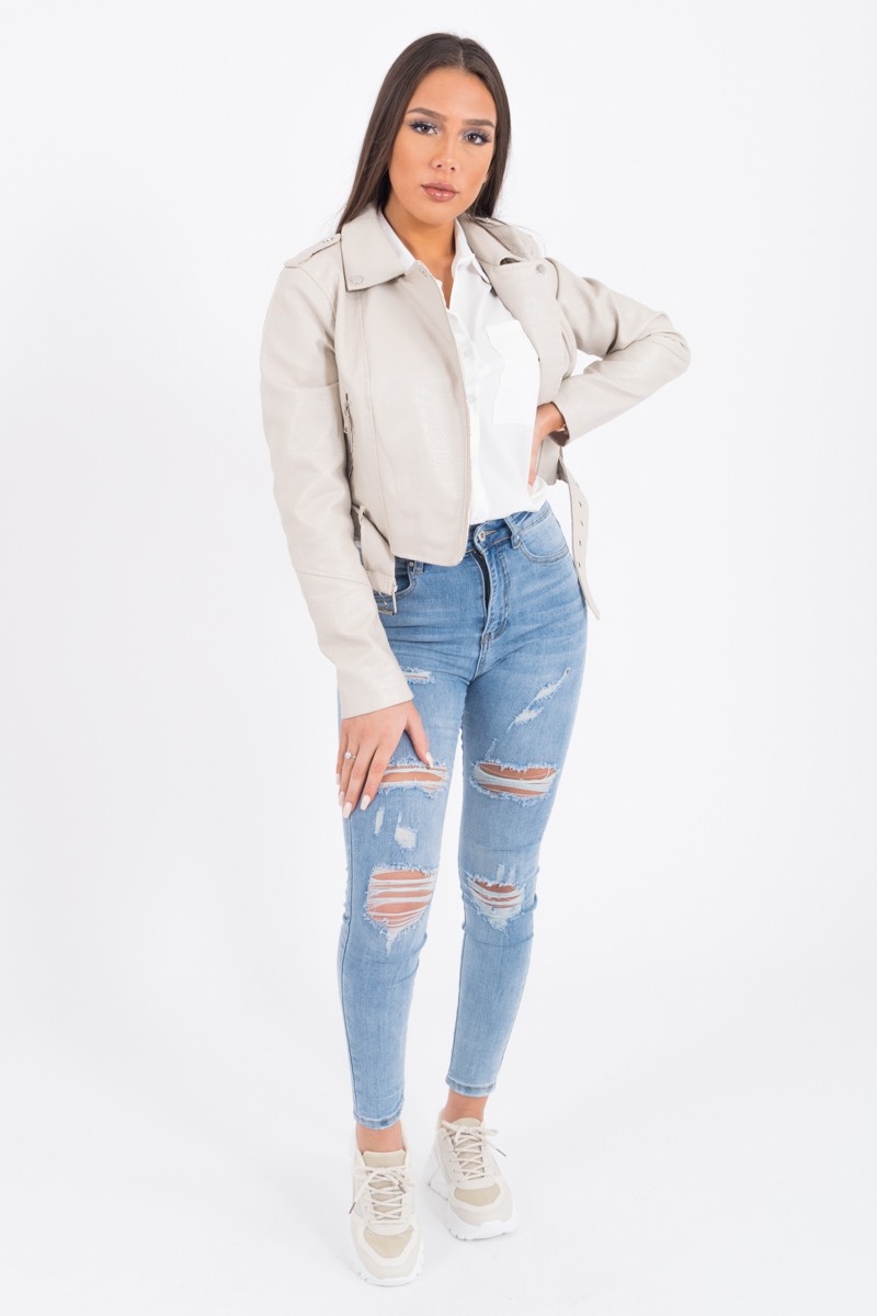 Veste simili effet croco Veste simili effet croco