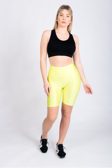 Yellow cycling shorts