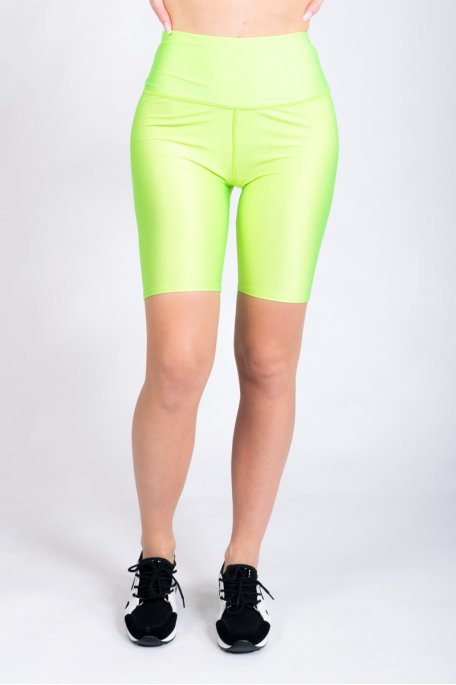 Green cycling shorts