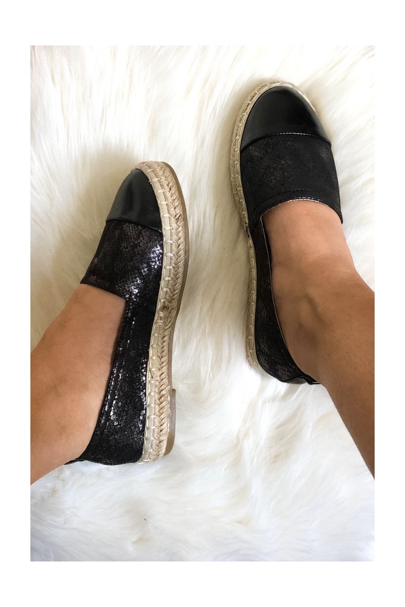 espadrille femme brillante