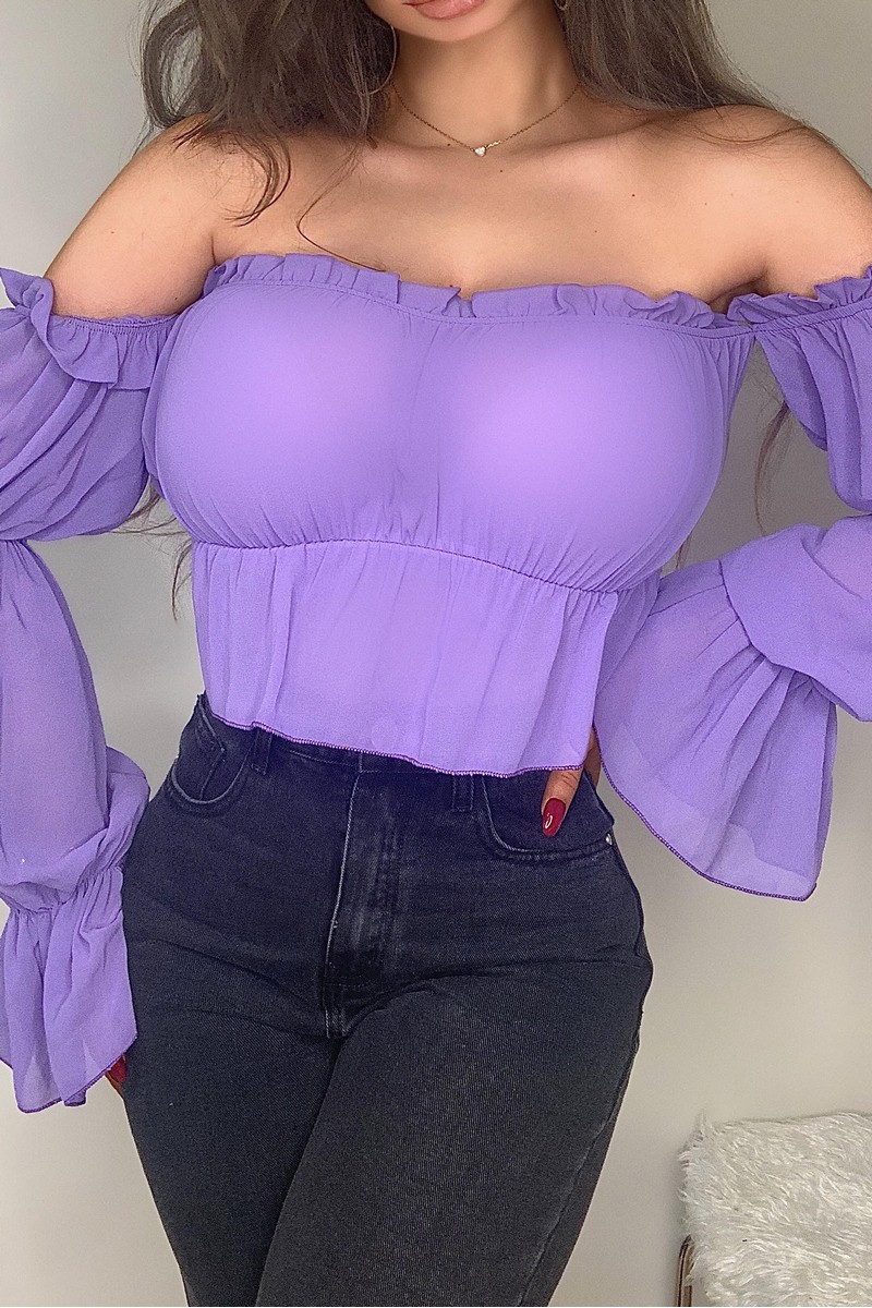 bustier violet
