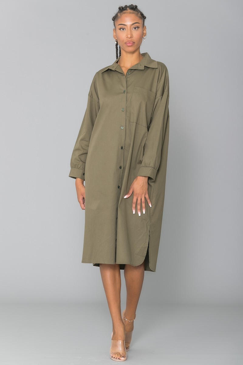 robe chemise oversize femme