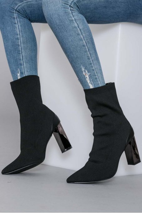 bottine chaussette a talon