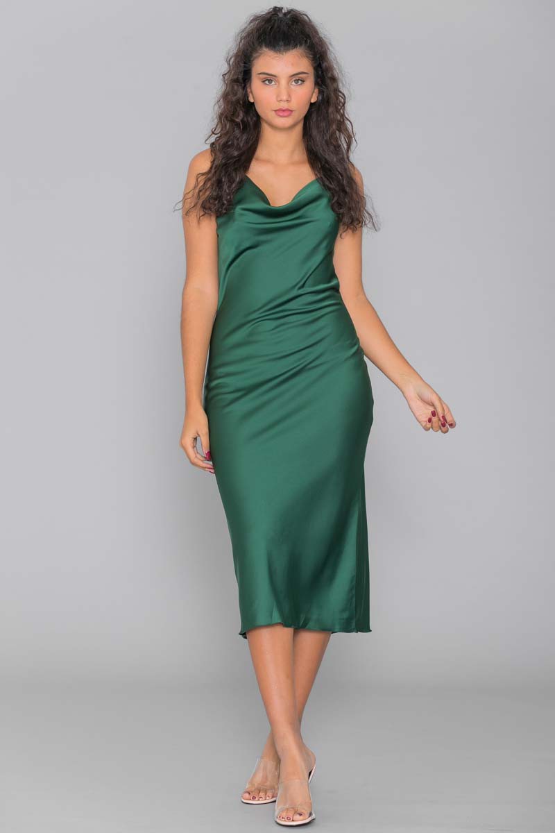 robe longue satinee