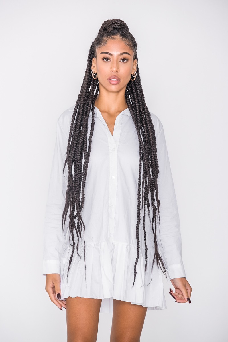 robe chemisier blanche