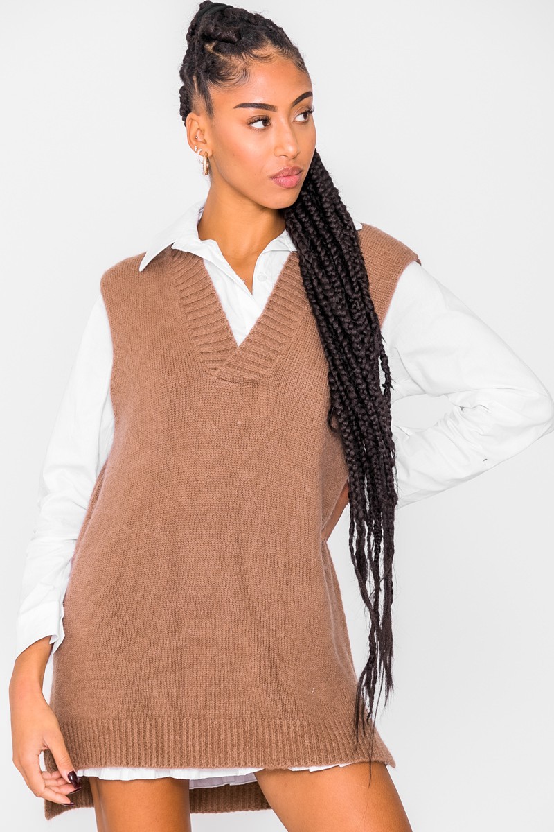 robe pull sans manche