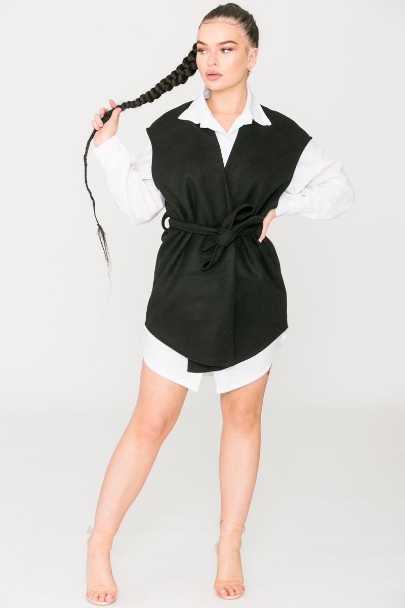 robe veste sans manche