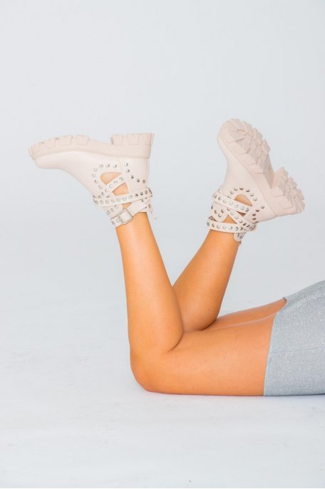 bottines chaussettes ouvertes