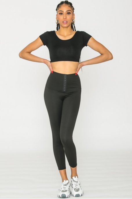 Black corset legging