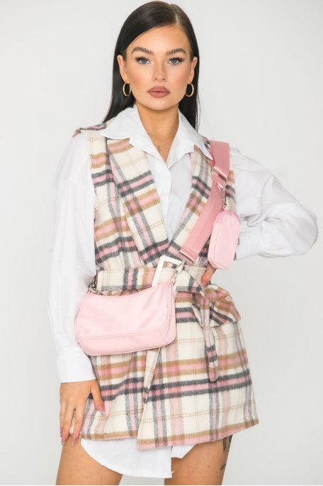 Mini sac bandoulière rose
