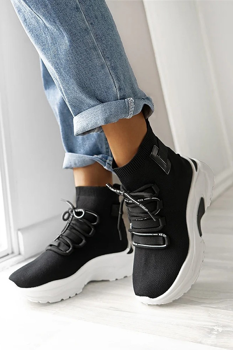 basket montante chaussette