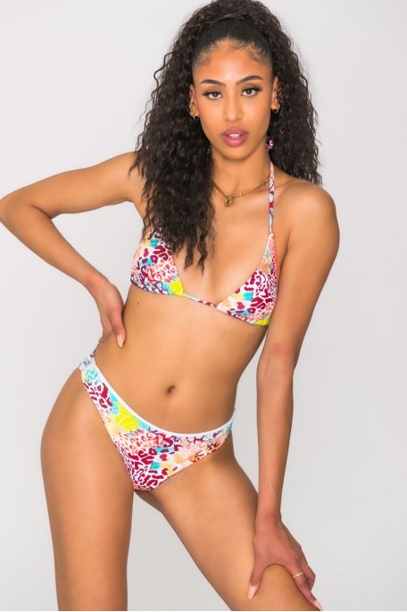 Orange leopard bikini