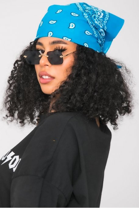 Blaues Bandana