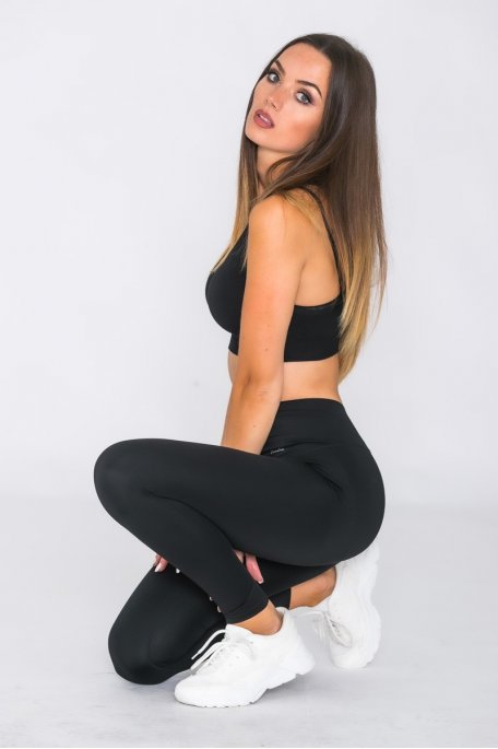 Legging croisé noir push up - Cinelle Paris, mode femme tendance