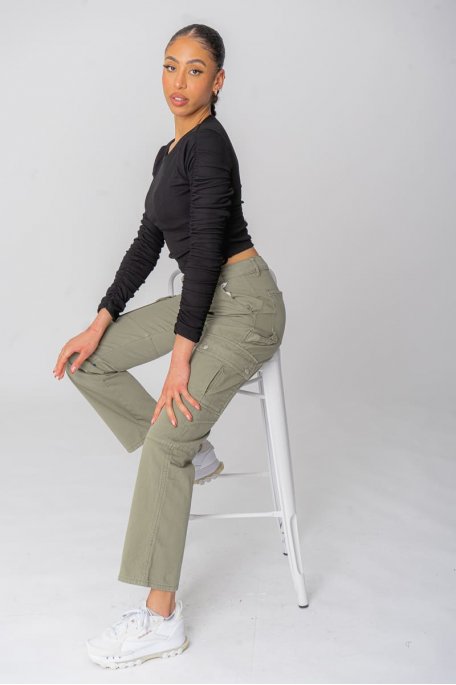 Khaki cargo pants