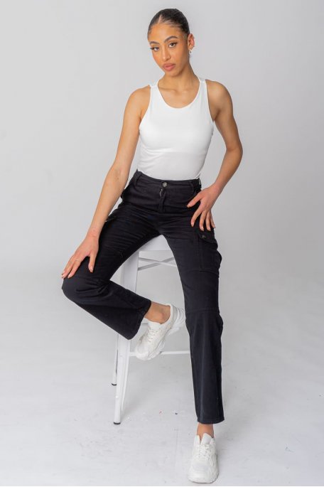 Pantalon cargo noir