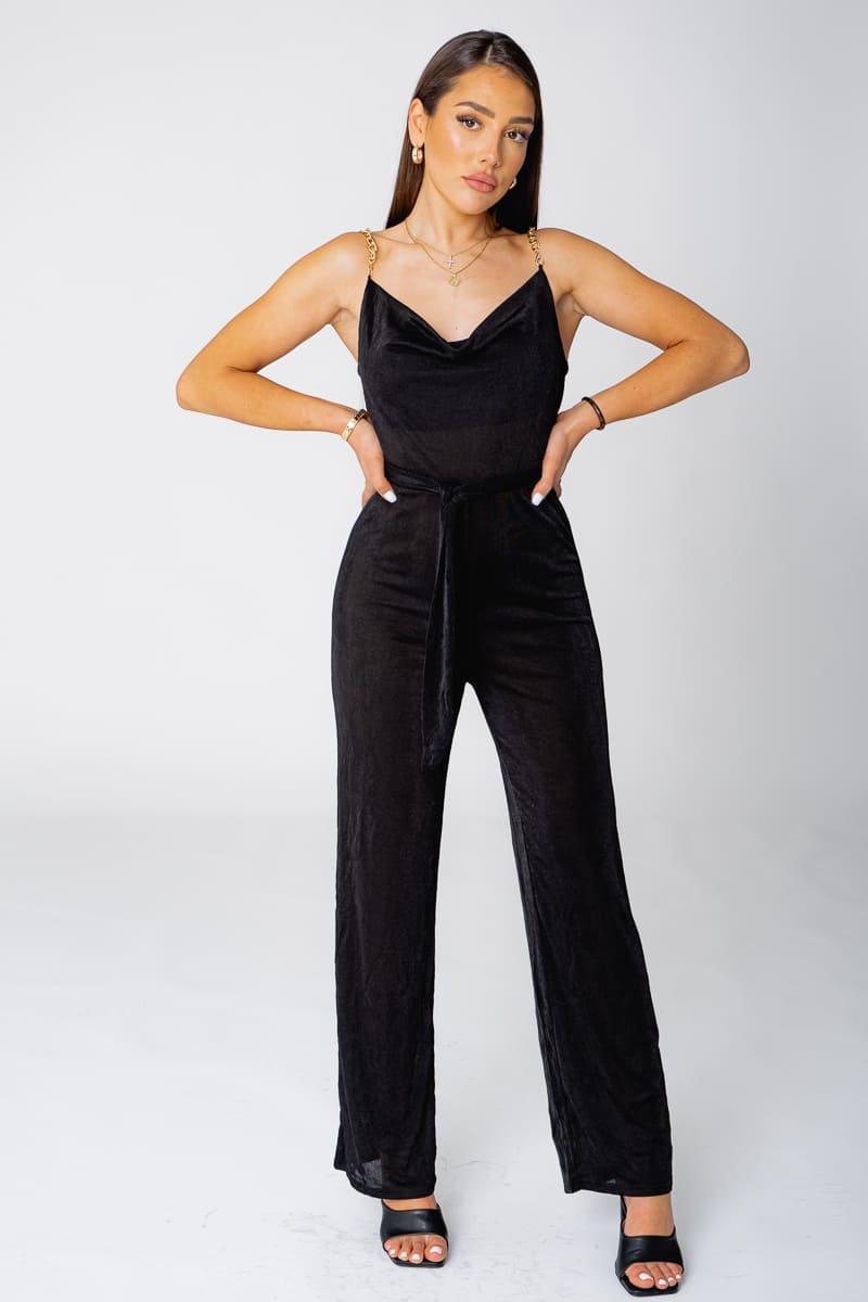 Gold chain sales jumpsuit