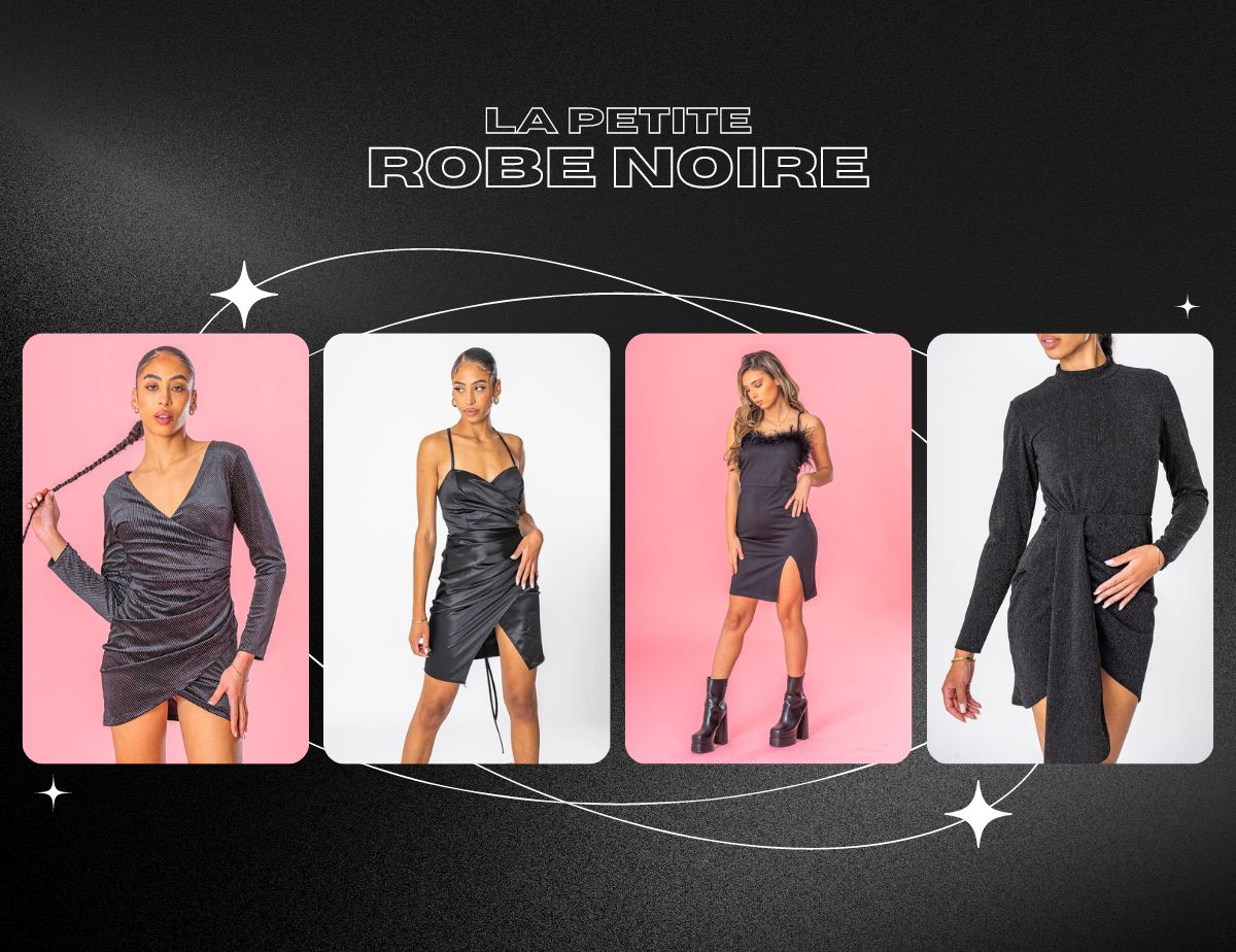 petite robe noire de fête pour noël